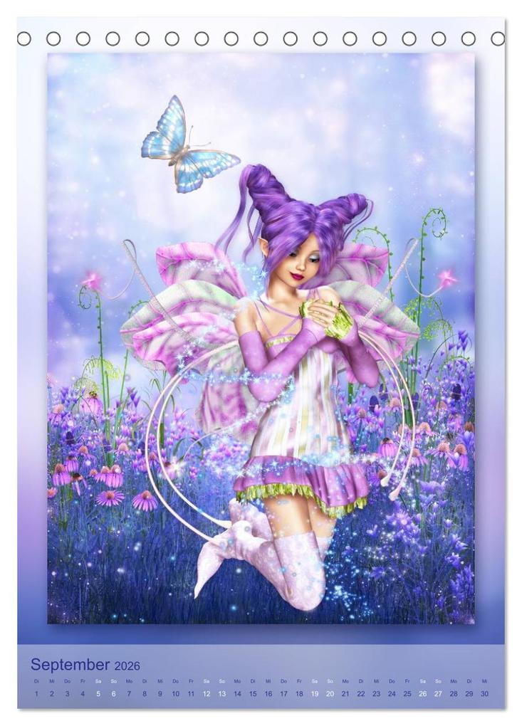 Weitere Ansicht: Elfen & Feen - Kalender (Tischkalender 2026 DIN A5 hoch), CALVENDO Monatskalender | Calvendo, Gaby Shayana Hoffmann