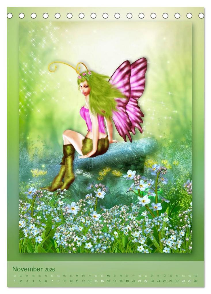 Weitere Ansicht: Elfen & Feen - Kalender (Tischkalender 2026 DIN A5 hoch), CALVENDO Monatskalender | Calvendo, Gaby Shayana Hoffmann