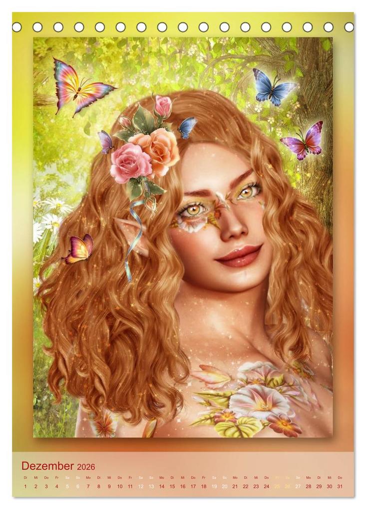 Weitere Ansicht: Elfen & Feen - Kalender (Tischkalender 2026 DIN A5 hoch), CALVENDO Monatskalender | Calvendo, Gaby Shayana Hoffmann