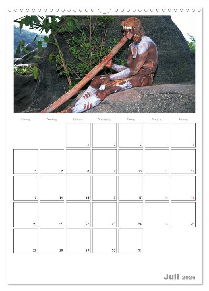 Weitere Ansicht: Australien - Terminplaner (Wandkalender 2026 DIN A3 hoch), CALVENDO Monatskalender | Calvendo, Rainer Großkopf