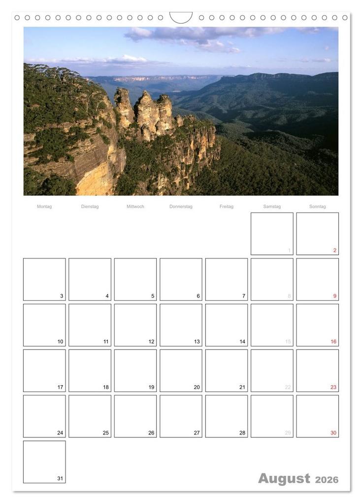 Weitere Ansicht: Australien - Terminplaner (Wandkalender 2026 DIN A3 hoch), CALVENDO Monatskalender | Calvendo, Rainer Großkopf