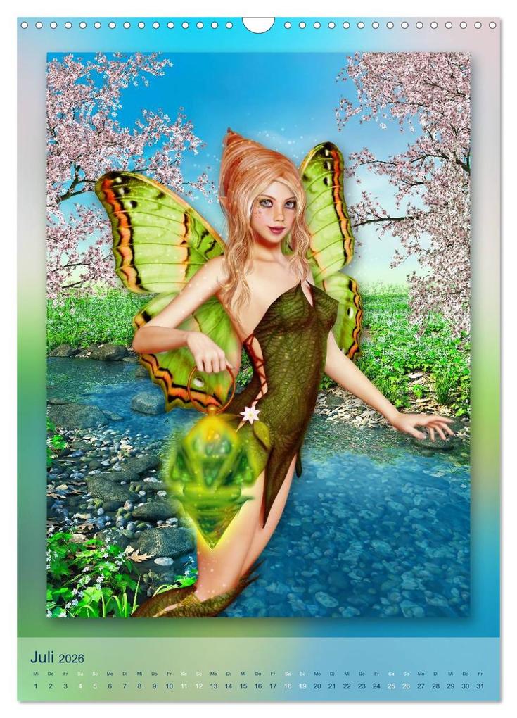Weitere Ansicht: Elfen & Feen - Kalender (Wandkalender 2026 DIN A3 hoch), CALVENDO Monatskalender | Calvendo, Gaby Shayana Hoffmann