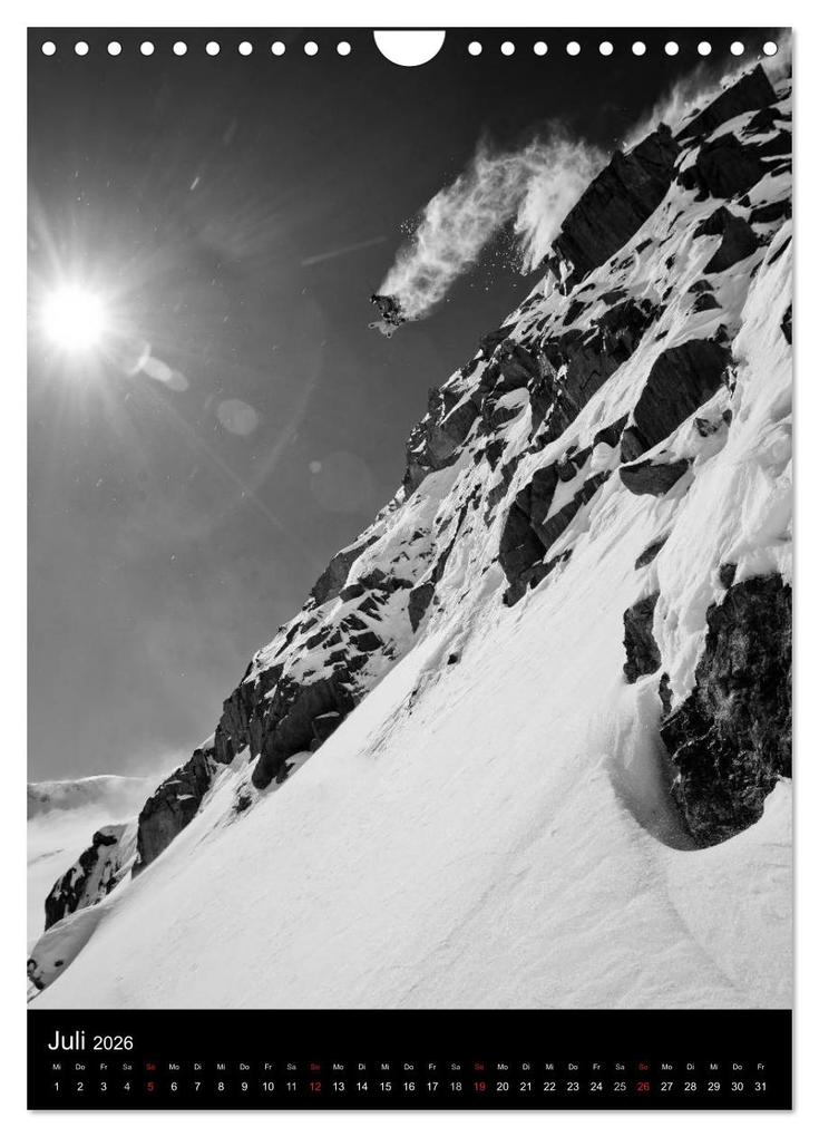 Weitere Ansicht: Monochrome Ski (Wandkalender 2026 DIN A4 hoch), CALVENDO Monatskalender | Calvendo, Franz Faltermaier