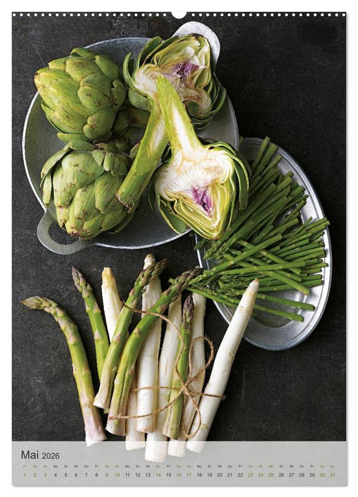 Weitere Ansicht: TEUBNER VEGETARISCH (Wandkalender 2026 DIN A2 hoch), CALVENDO Monatskalender | Calvendo, Le Studio 54, Berlin, GRÄFE UND UNZER Verlag GmbH; Fotografie: Joerg Lehmann