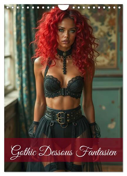 Produktbild: Gothic Dessous Fantasien (Wandkalender 2026 DIN A4 hoch), CALVENDO Monatskalender | Ally Bee, Calvendo