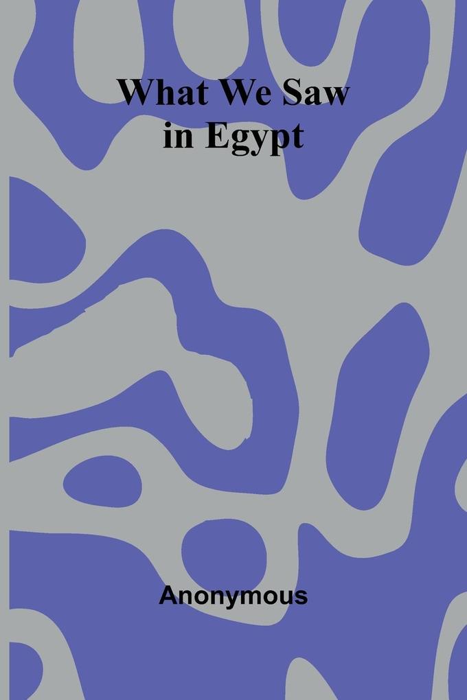 Produktbild: What We Saw In Egypt | Anonymous