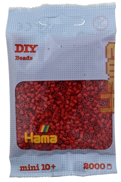 Produktbild: Hama - Mini-Perlen, 2000 Stück Mittelrot