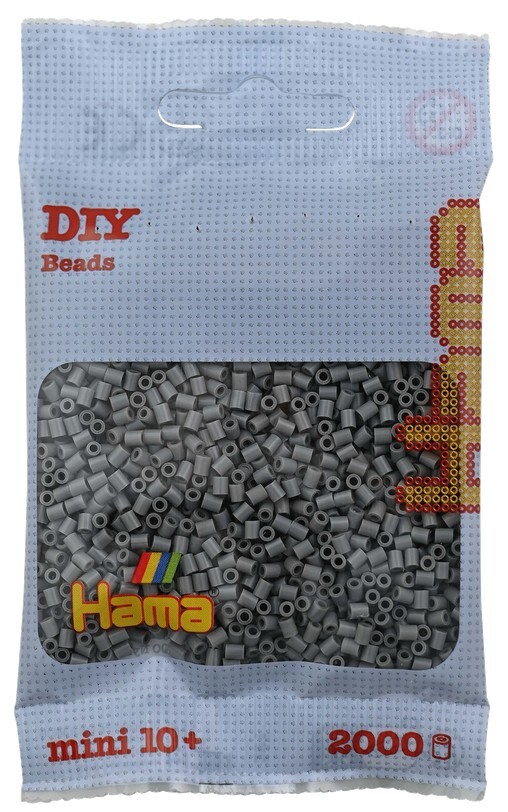 Produktbild: Hama - Mini-Perlen, 2000 Stück grau