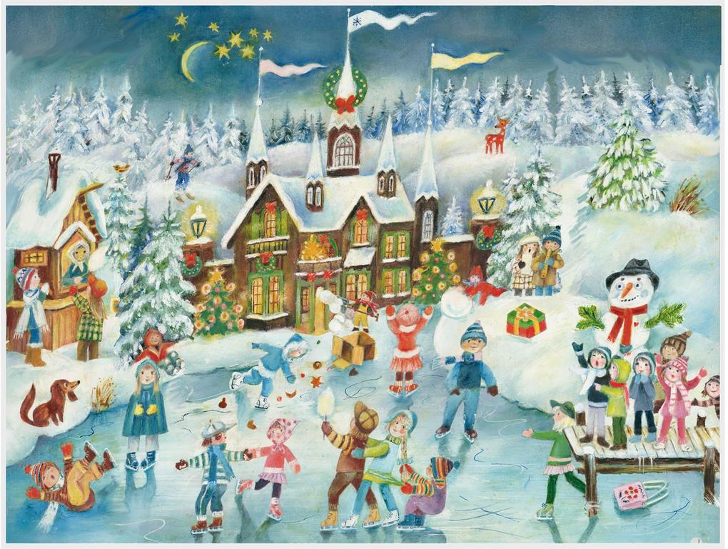 Produktbild: Adventskalender "Eislauffreuden am Schloß" | F. Sellmer