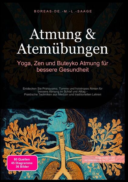 Produktbild: Atmung & Atemübungen: Yoga, Zen und Buteyko Atmung für bessere Gesundheit | Boreas De. M. L. Saage