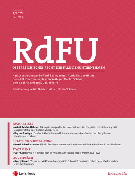 Produktbild: RdFU - Österreichisches Recht der Familienunternehmen