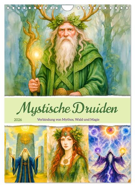 Produktbild: Mystische Druiden - Verbindung von Mythos, Natur und Magie (Wandkalender 2026 DIN A4 hoch), CALVENDO Monatskalender | Anja Frost, Calvendo