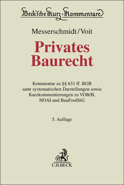 Produktbild: Privates Baurecht | Burkhard Messerschmidt, Wolfgang Voit, Antje Boldt, Susann Brackmann, Stephan Cramer