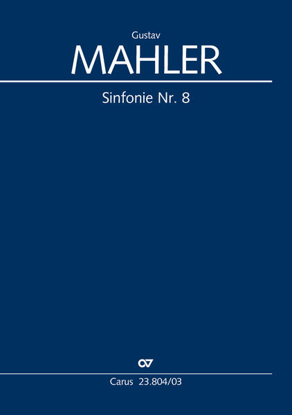 Produktbild: Sinfonie Nr. 8 (Klavierauszug) | Gustav Mahler