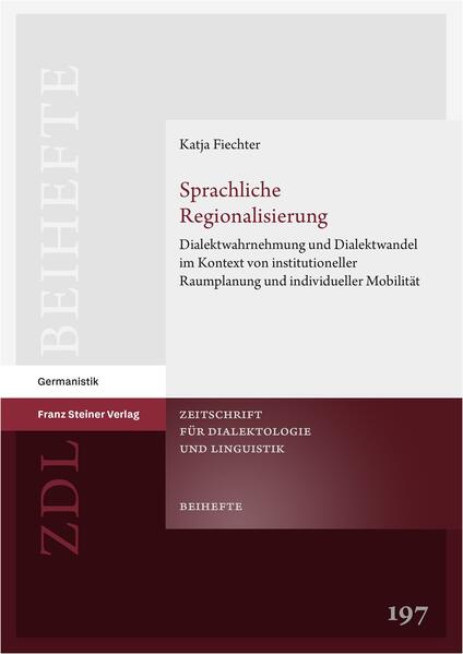Produktbild: Sprachliche Regionalisierung | Katja Fiechter