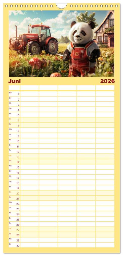 Weitere Ansicht: Familienplaner 2026 - Der tierisch lustige Bauern-Kalender mit 5 Spalten (Wandkalender, 21 x 45 cm) CALVENDO | Peter Rübsamen, Calvendo