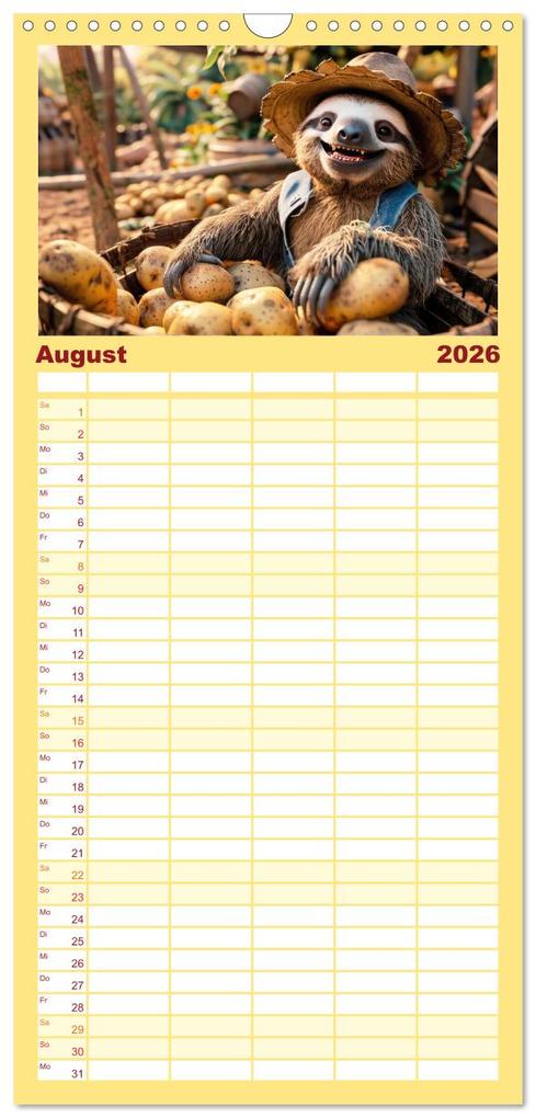 Weitere Ansicht: Familienplaner 2026 - Der tierisch lustige Bauern-Kalender mit 5 Spalten (Wandkalender, 21 x 45 cm) CALVENDO | Peter Rübsamen, Calvendo