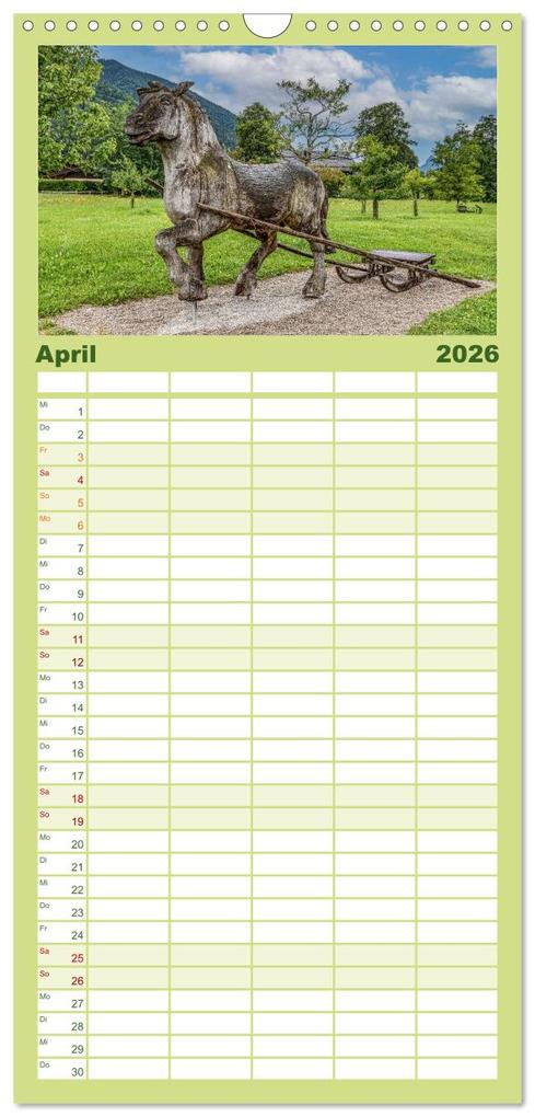 Weitere Ansicht: Familienplaner 2026 - Magischer Tegernsee mit 5 Spalten (Wandkalender, 21 x 45 cm) CALVENDO | Ursula Di Chito, Calvendo