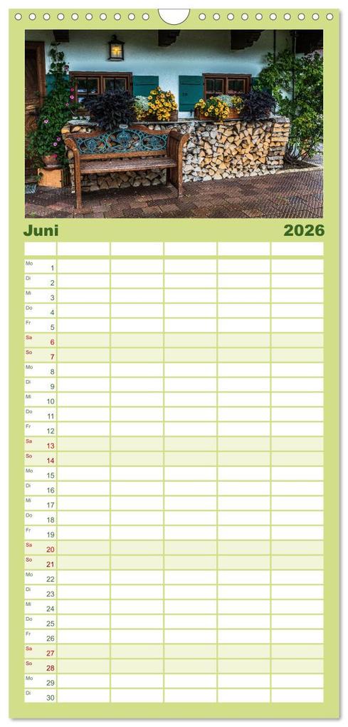 Weitere Ansicht: Familienplaner 2026 - Magischer Tegernsee mit 5 Spalten (Wandkalender, 21 x 45 cm) CALVENDO | Ursula Di Chito, Calvendo