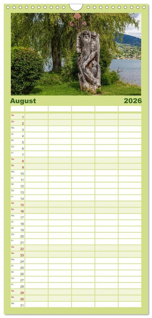 Weitere Ansicht: Familienplaner 2026 - Magischer Tegernsee mit 5 Spalten (Wandkalender, 21 x 45 cm) CALVENDO | Ursula Di Chito, Calvendo