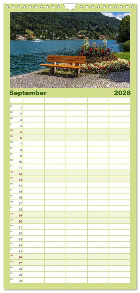 Weitere Ansicht: Familienplaner 2026 - Magischer Tegernsee mit 5 Spalten (Wandkalender, 21 x 45 cm) CALVENDO | Ursula Di Chito, Calvendo