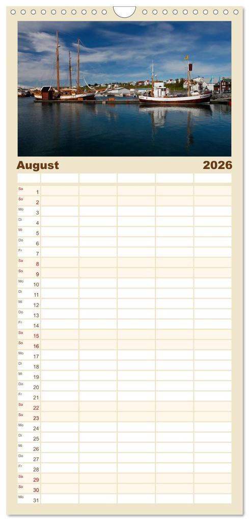 Weitere Ansicht: Familienplaner 2026 - Island - Land aus Feuer und Eis mit 5 Spalten (Wandkalender, 21 x 45 cm) CALVENDO | Steffi Blochwitz - nordlichtphoto.com, Calvendo