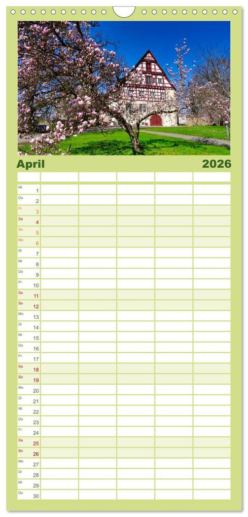 Weitere Ansicht: Familienplaner 2026 - Rund um Göppingen mit 5 Spalten (Wandkalender, 21 x 45 cm) CALVENDO | Klaus-Peter Huschka, Calvendo