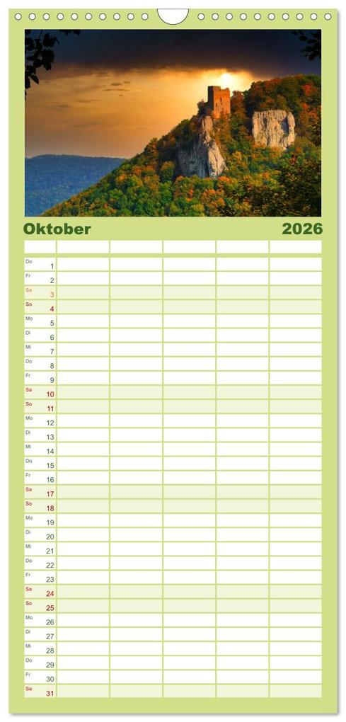 Weitere Ansicht: Familienplaner 2026 - Rund um Göppingen mit 5 Spalten (Wandkalender, 21 x 45 cm) CALVENDO | Klaus-Peter Huschka, Calvendo