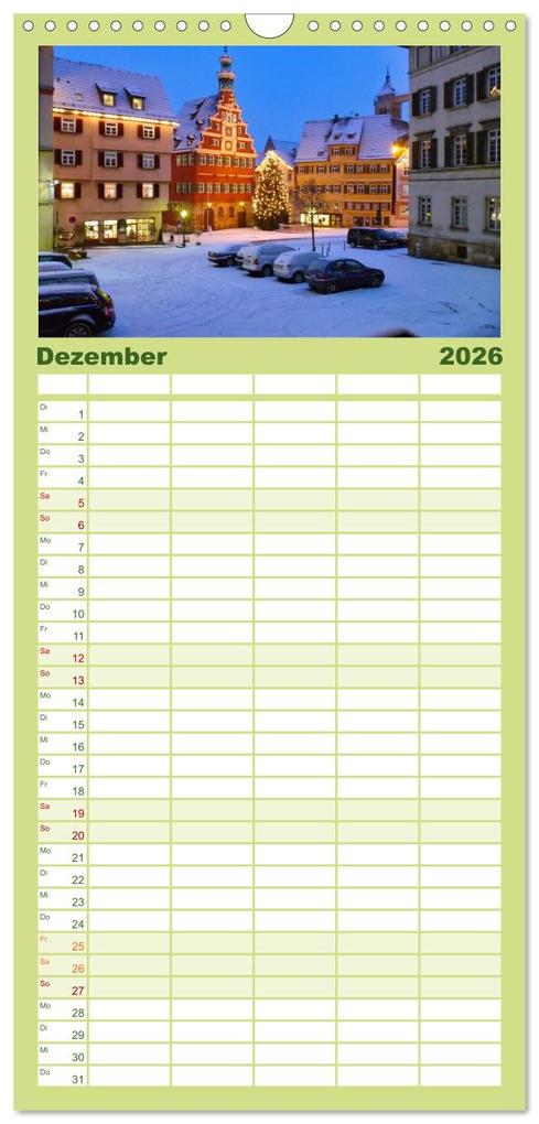 Weitere Ansicht: Familienplaner 2026 - Rund um Göppingen mit 5 Spalten (Wandkalender, 21 x 45 cm) CALVENDO | Klaus-Peter Huschka, Calvendo