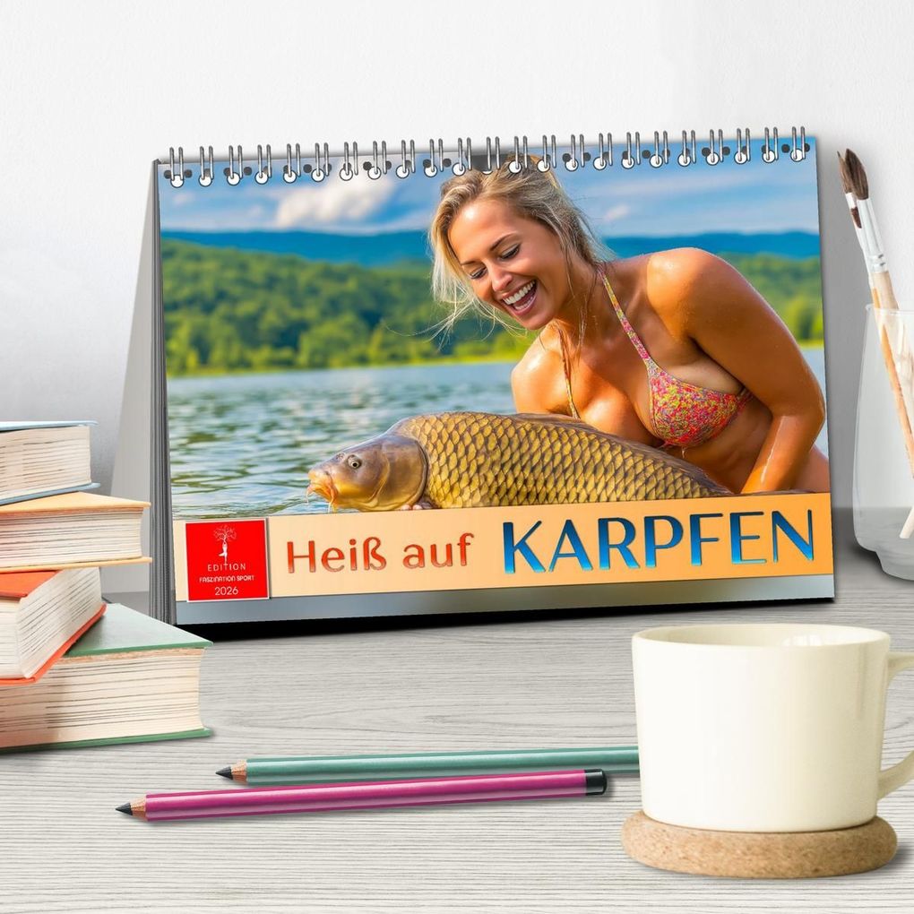 Weitere Ansicht: Heiß auf Karpfen (Tischkalender 2026 DIN A5 quer), CALVENDO Monatskalender | Peter Roder, Calvendo