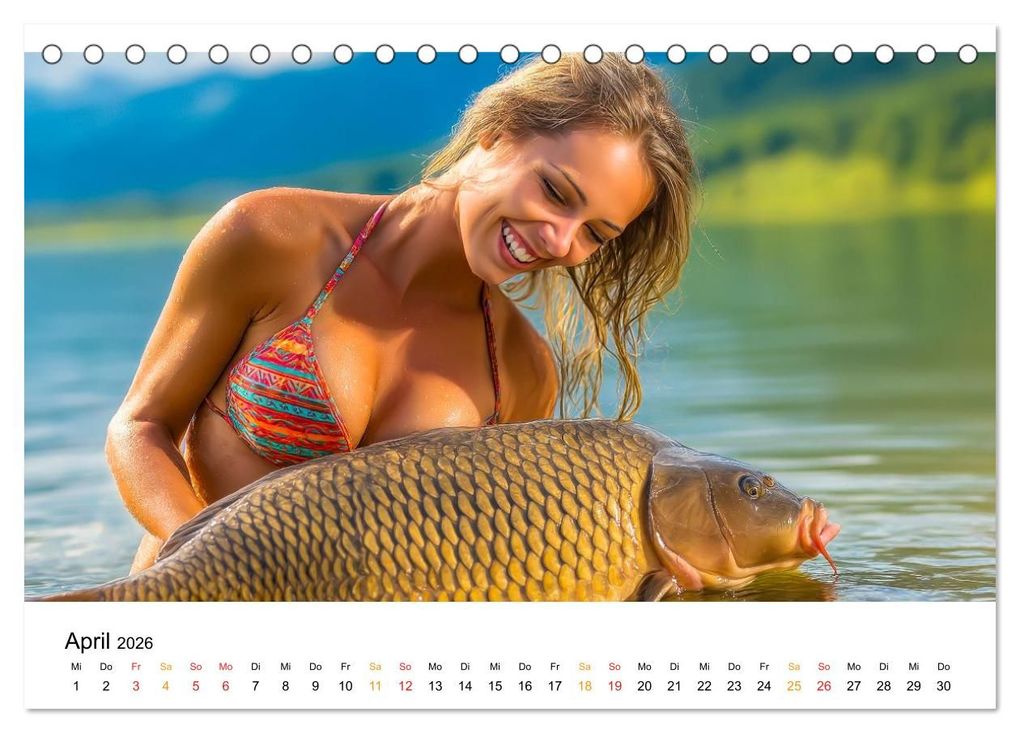 Weitere Ansicht: Heiß auf Karpfen (Tischkalender 2026 DIN A5 quer), CALVENDO Monatskalender | Peter Roder, Calvendo