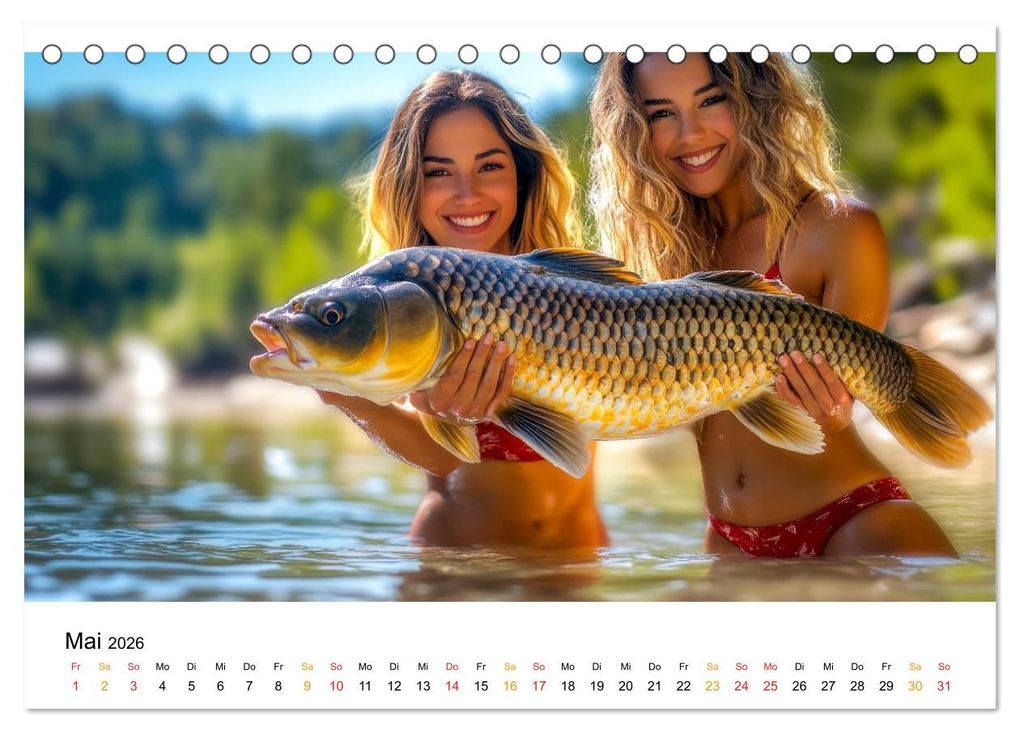 Weitere Ansicht: Heiß auf Karpfen (Tischkalender 2026 DIN A5 quer), CALVENDO Monatskalender | Peter Roder, Calvendo