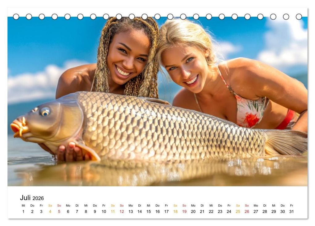 Weitere Ansicht: Heiß auf Karpfen (Tischkalender 2026 DIN A5 quer), CALVENDO Monatskalender | Peter Roder, Calvendo