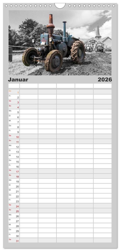Weitere Ansicht: Familienplaner 2026 - Trecker-Liebhaber mit 5 Spalten (Wandkalender, 21 x 45 cm) CALVENDO | Calvendo, Andrea Dreegmeyer
