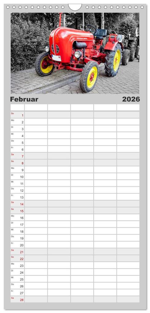 Weitere Ansicht: Familienplaner 2026 - Trecker-Liebhaber mit 5 Spalten (Wandkalender, 21 x 45 cm) CALVENDO | Calvendo, Andrea Dreegmeyer