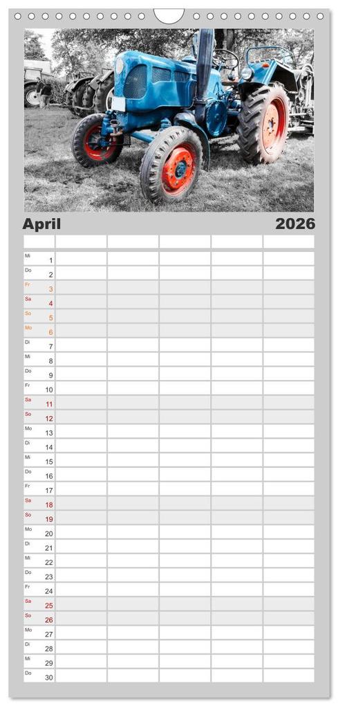 Weitere Ansicht: Familienplaner 2026 - Trecker-Liebhaber mit 5 Spalten (Wandkalender, 21 x 45 cm) CALVENDO | Calvendo, Andrea Dreegmeyer