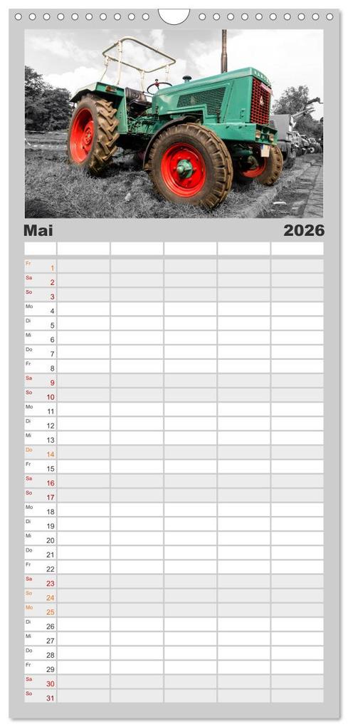Weitere Ansicht: Familienplaner 2026 - Trecker-Liebhaber mit 5 Spalten (Wandkalender, 21 x 45 cm) CALVENDO | Calvendo, Andrea Dreegmeyer
