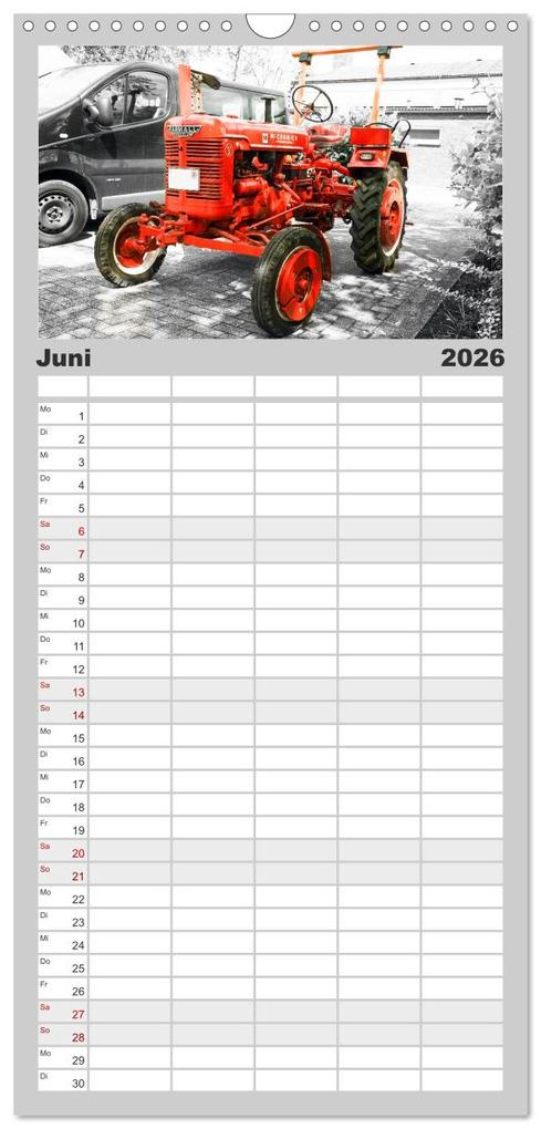 Weitere Ansicht: Familienplaner 2026 - Trecker-Liebhaber mit 5 Spalten (Wandkalender, 21 x 45 cm) CALVENDO | Calvendo, Andrea Dreegmeyer