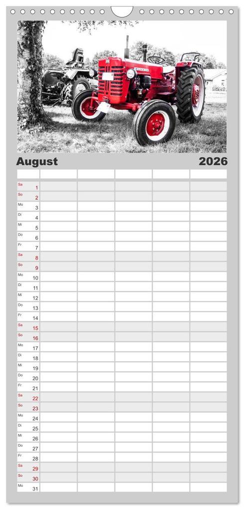 Weitere Ansicht: Familienplaner 2026 - Trecker-Liebhaber mit 5 Spalten (Wandkalender, 21 x 45 cm) CALVENDO | Calvendo, Andrea Dreegmeyer