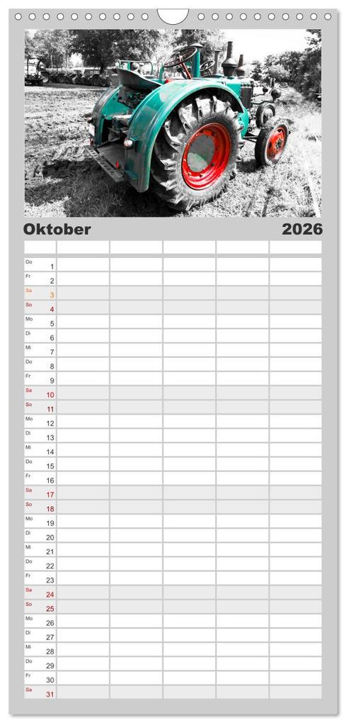 Weitere Ansicht: Familienplaner 2026 - Trecker-Liebhaber mit 5 Spalten (Wandkalender, 21 x 45 cm) CALVENDO | Calvendo, Andrea Dreegmeyer