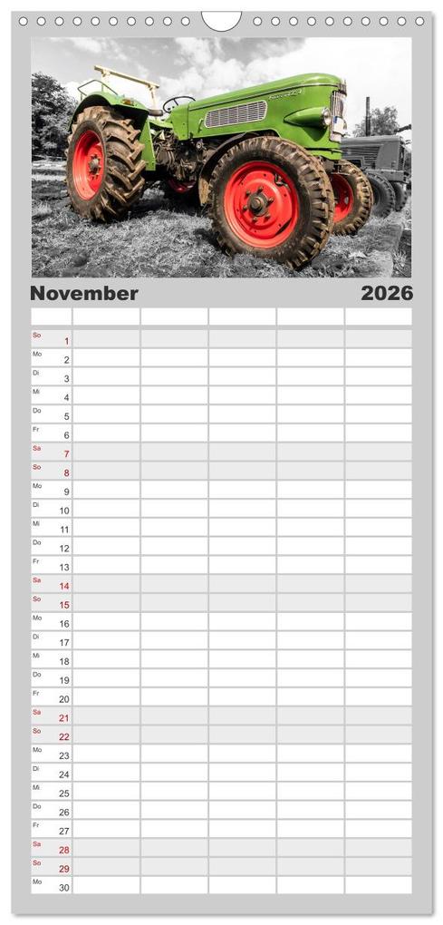 Weitere Ansicht: Familienplaner 2026 - Trecker-Liebhaber mit 5 Spalten (Wandkalender, 21 x 45 cm) CALVENDO | Calvendo, Andrea Dreegmeyer