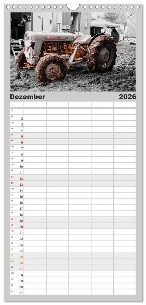Weitere Ansicht: Familienplaner 2026 - Trecker-Liebhaber mit 5 Spalten (Wandkalender, 21 x 45 cm) CALVENDO | Calvendo, Andrea Dreegmeyer