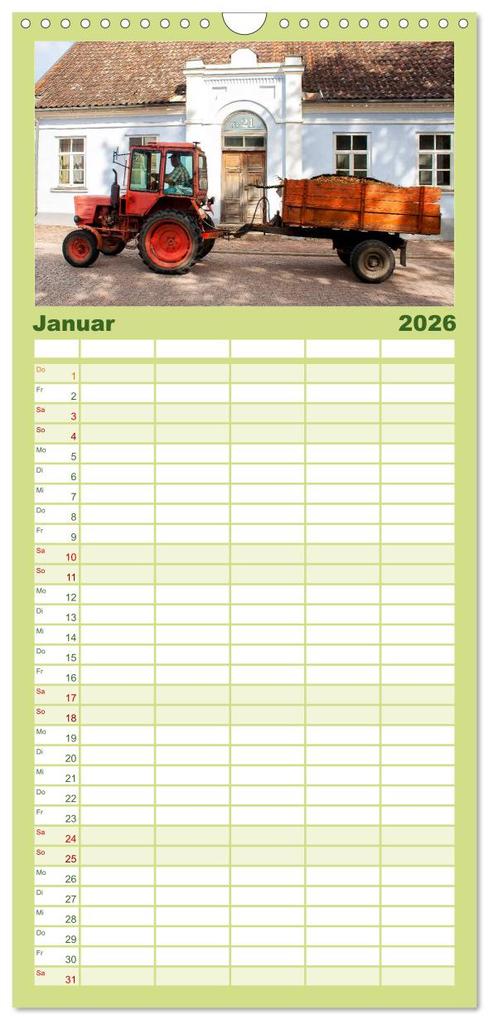 Weitere Ansicht: Familienplaner 2026 - Lettland - Streifzüge durch das mittlere Baltikum mit 5 Spalten (Wandkalender, 21 x 45 cm) CALVENDO | Calvendo, Christian Hallweger
