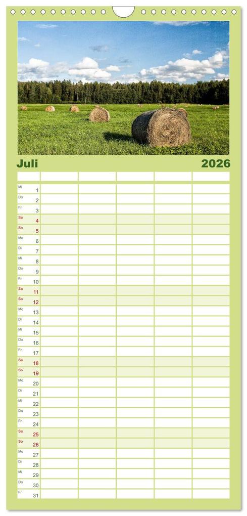 Weitere Ansicht: Familienplaner 2026 - Lettland - Streifzüge durch das mittlere Baltikum mit 5 Spalten (Wandkalender, 21 x 45 cm) CALVENDO | Calvendo, Christian Hallweger
