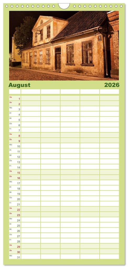 Weitere Ansicht: Familienplaner 2026 - Lettland - Streifzüge durch das mittlere Baltikum mit 5 Spalten (Wandkalender, 21 x 45 cm) CALVENDO | Calvendo, Christian Hallweger