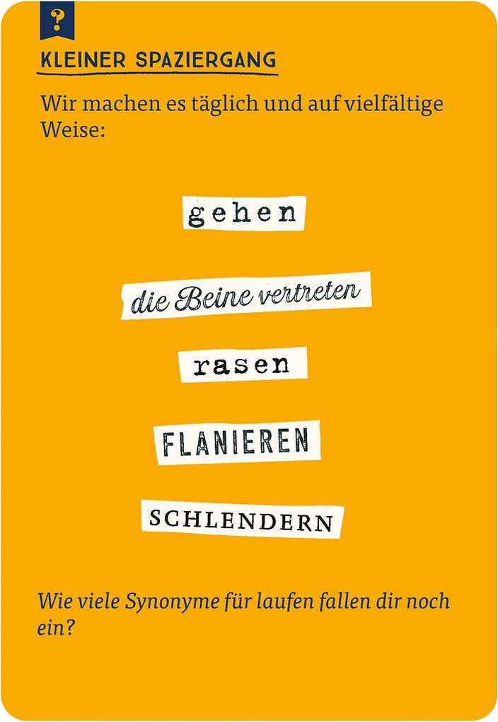 Weitere Ansicht: Das große Quiz der Synonyme | Nicola Berger