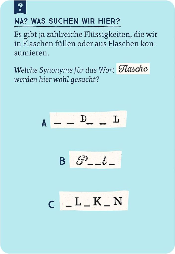 Weitere Ansicht: Das große Quiz der Synonyme | Nicola Berger