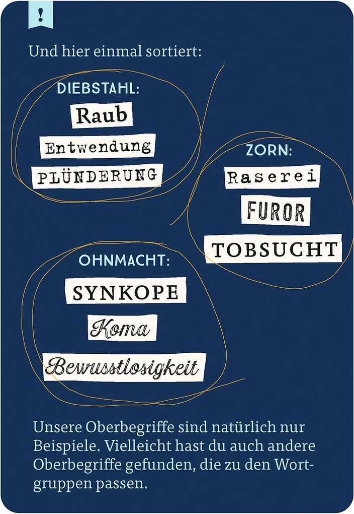 Weitere Ansicht: Das große Quiz der Synonyme | Nicola Berger