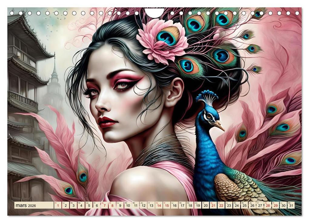 Weitere Ansicht: Les murmures des paons (Calendrier mural 2026 DIN A4 vertical), CALVENDO calendrier mensuel | Calvendo, Dusanka Djeric