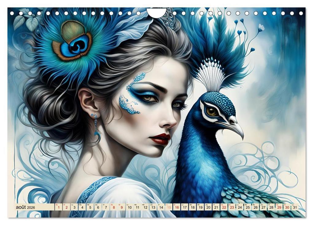 Weitere Ansicht: Les murmures des paons (Calendrier mural 2026 DIN A4 vertical), CALVENDO calendrier mensuel | Calvendo, Dusanka Djeric